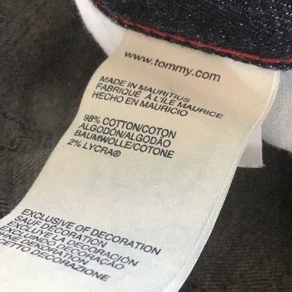 Tommy Hilfiger Dark Wash 5 pocket with logo Hope Jeans, bootcut size 16A - Picture 7 of 10